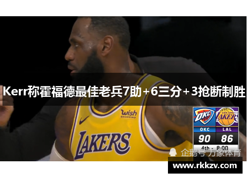 Kerr称霍福德最佳老兵7助+6三分+3抢断制胜